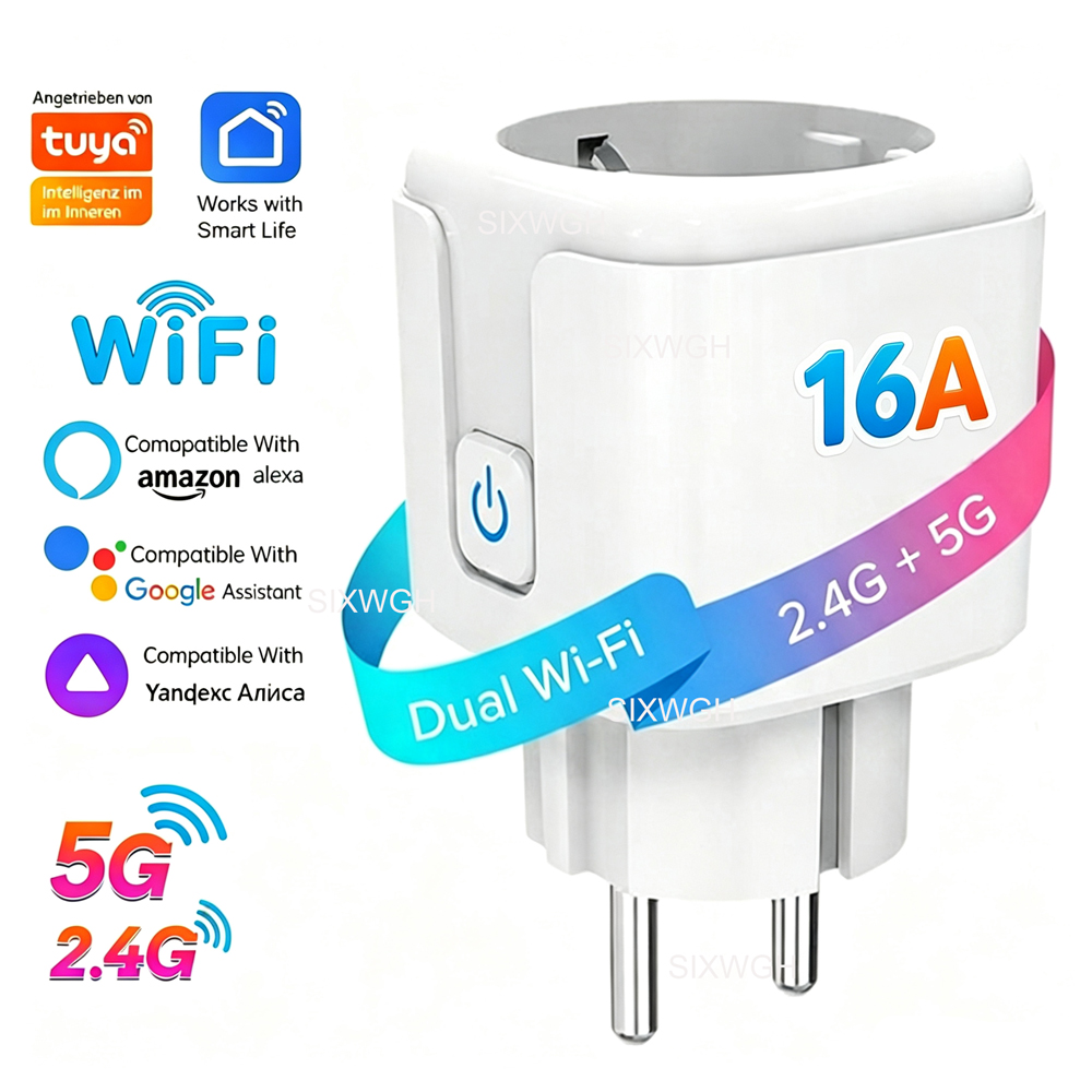 Timer Dual Outlet - Tuya WiFi Çift Bantlı 2.4G&5G 16A