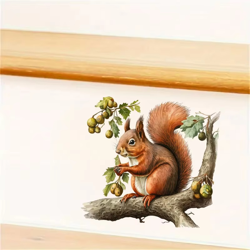 Sevimli Sincap Duvar Çıkartmal - Pvc Panel Background incelemesi ve fiyatı