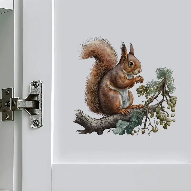 Sevimli Sincap Duvar Çıkartmal - Pvc Panel Background incelemesi ve fiyatı